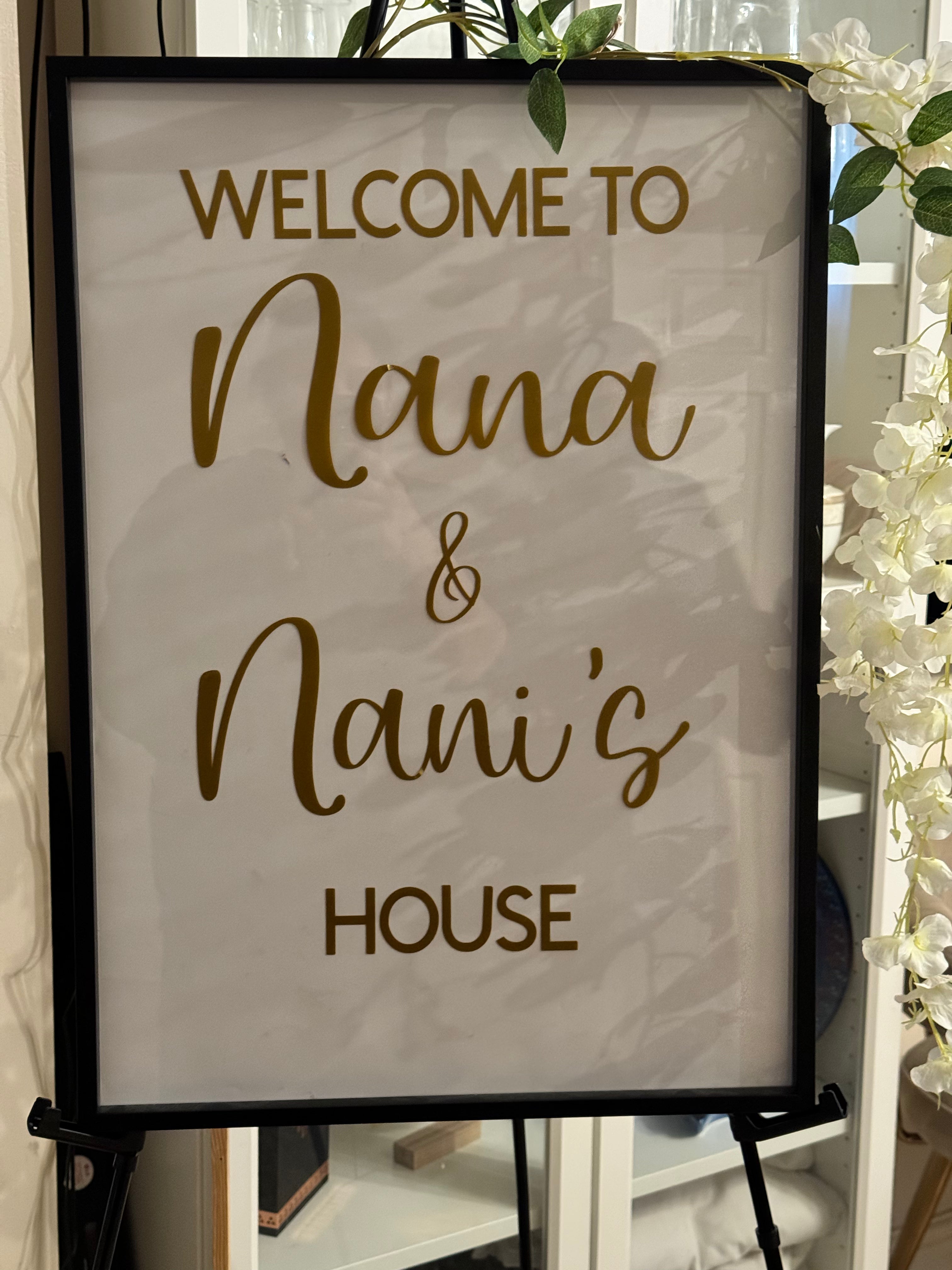 Personalised Welcome Sign