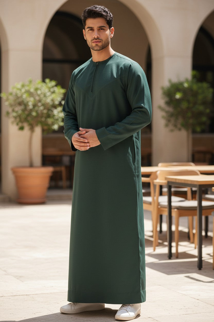 Emerald Green Premium Emirati Thobe Men